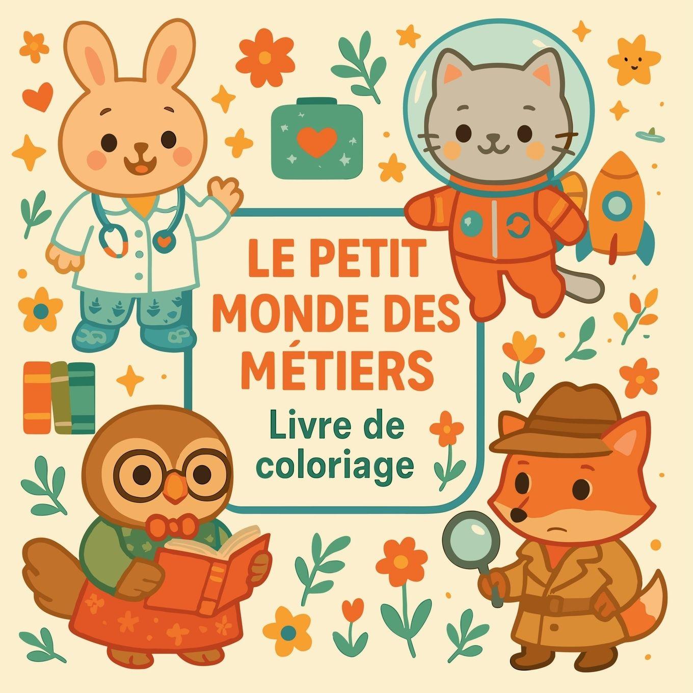 Vorderes Coverbild Le petit monde des métiers - Livre de coloriage