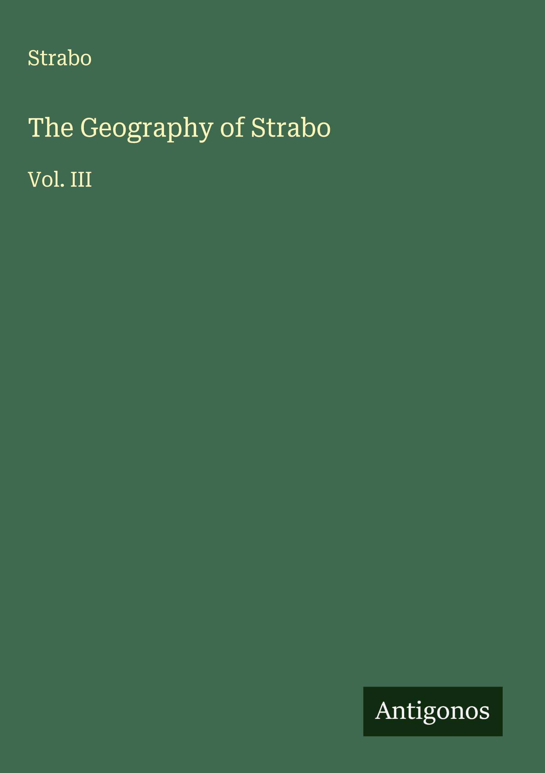 Vorderes Coverbild The Geography of Strabo