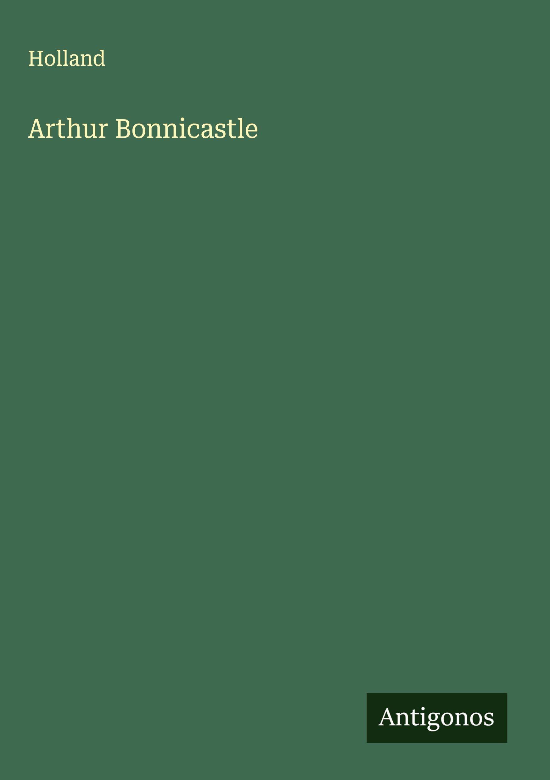 Vorderes Coverbild Arthur Bonnicastle