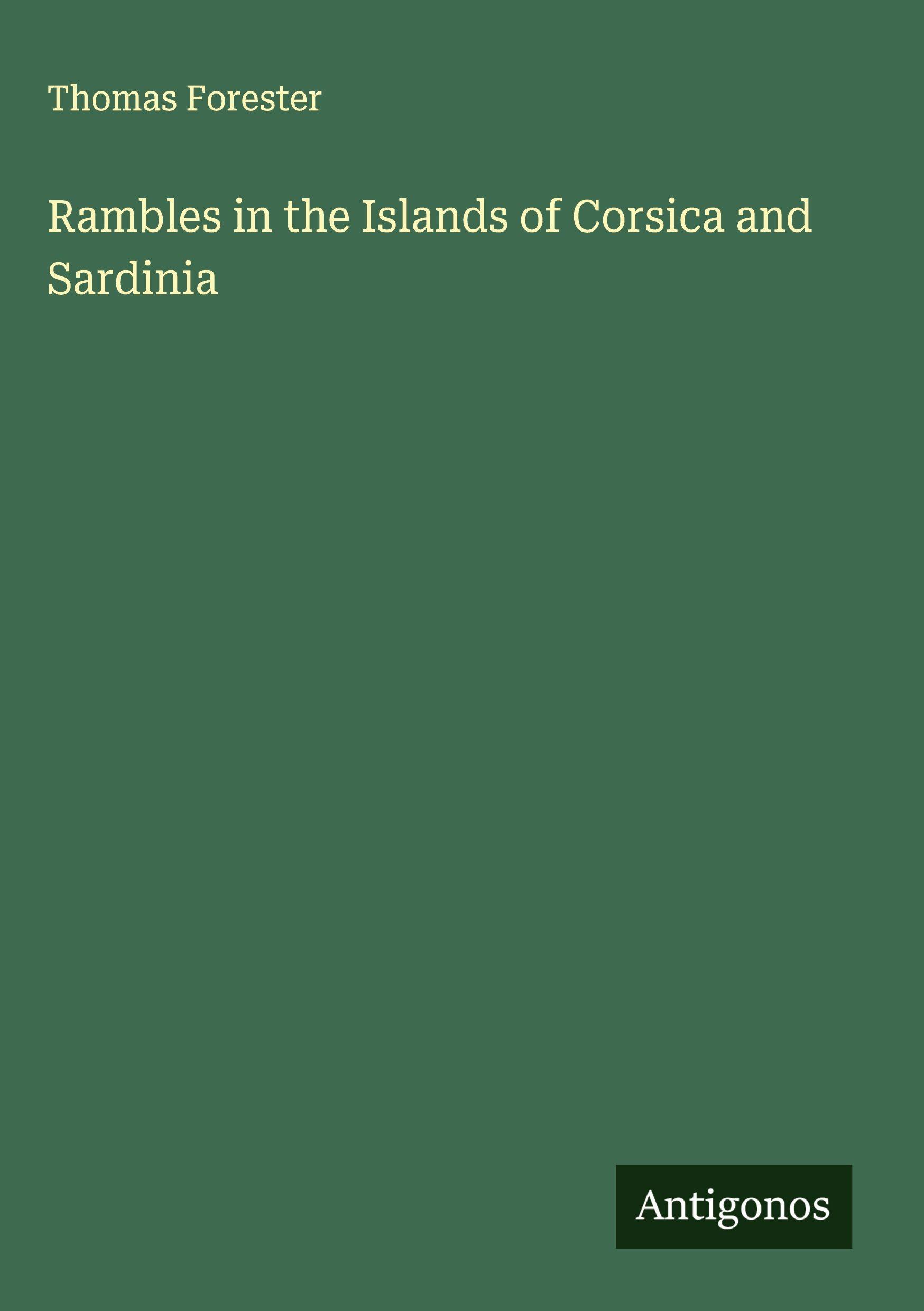 Vorderes Coverbild Rambles in the Islands of Corsica and Sardinia