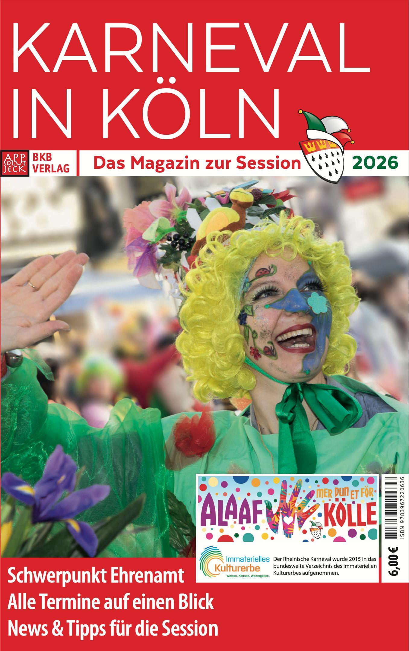 Vorderes Coverbild Karneval in Köln 2026