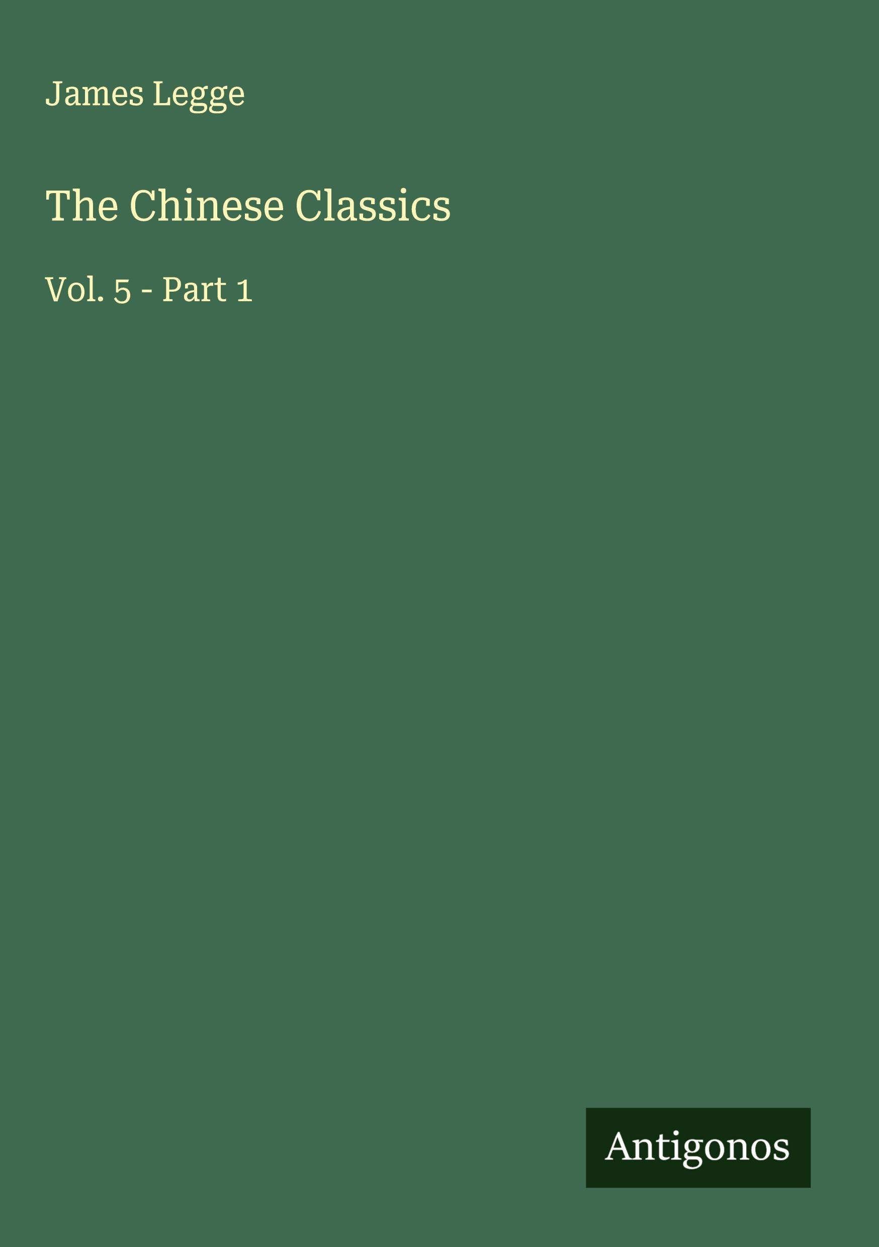 Vorderes Coverbild The Chinese Classics