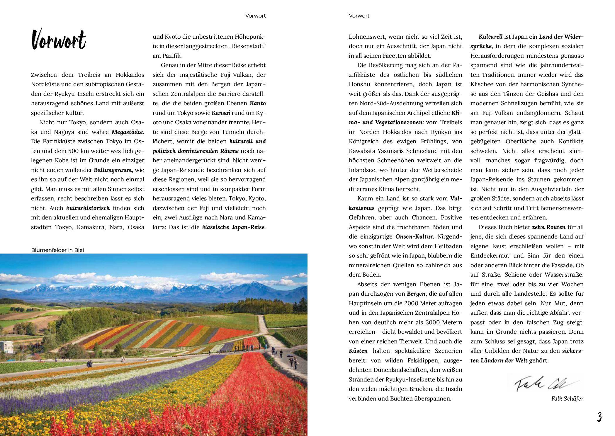 Beispielinhalt (Bild) Reiseführer Japan - Reiserouten, Highlights, Inspiration