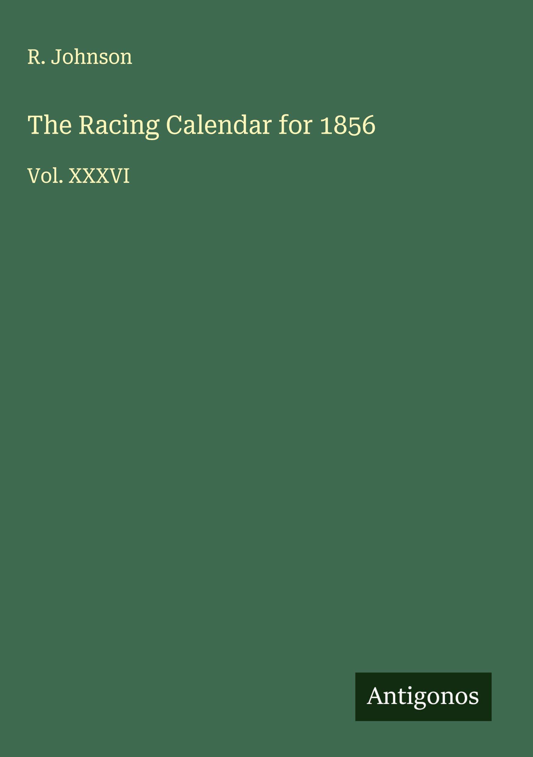 Vorderes Coverbild The Racing Calendar for 1856