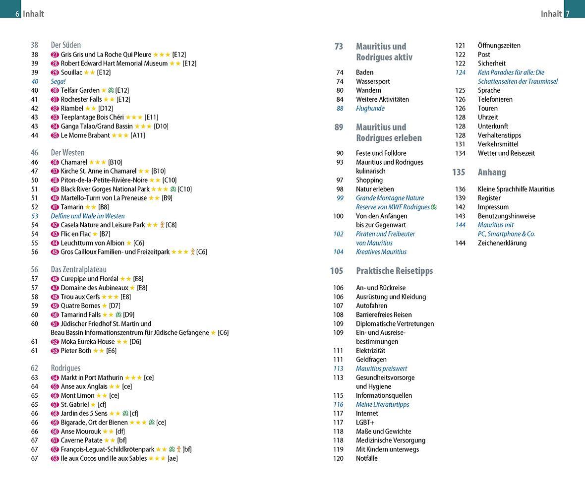Beispielinhalt (Bild) Reise Know-How InselTrip Mauritius und Rodrigues