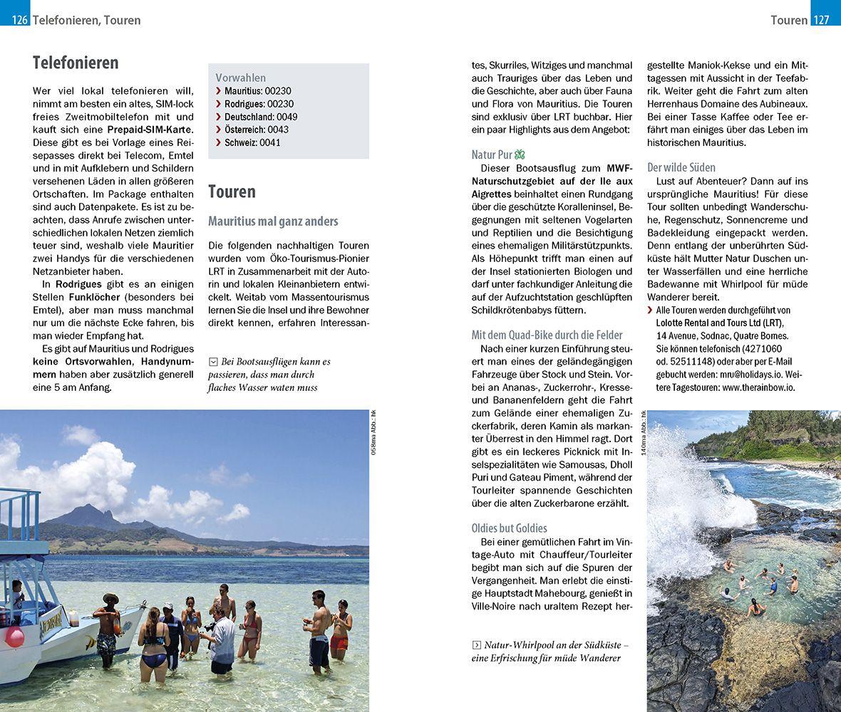 Beispielinhalt (Bild) Reise Know-How InselTrip Mauritius und Rodrigues