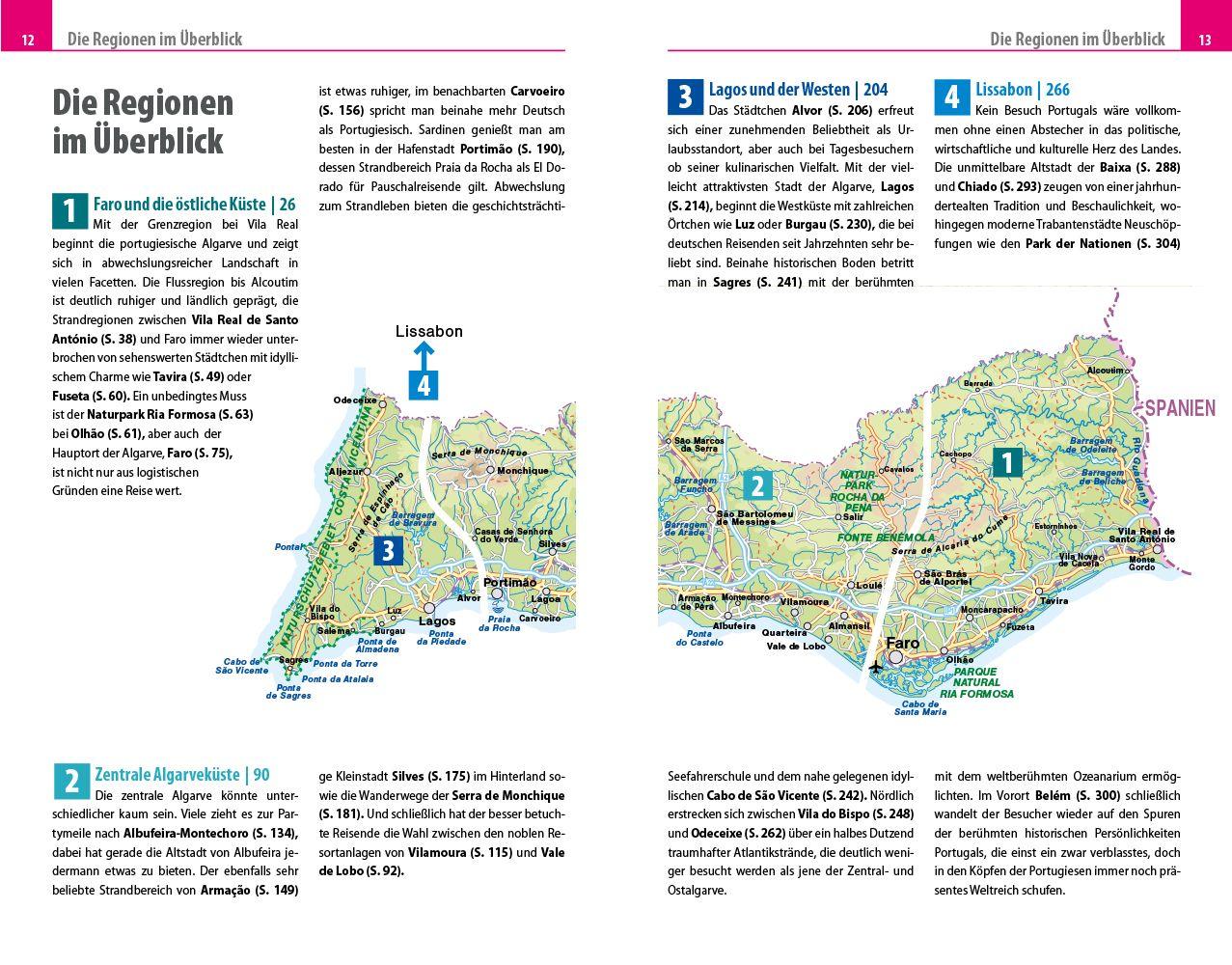 Beispielinhalt (Bild) Reise Know-How Reiseführer Algarve und Lissabon