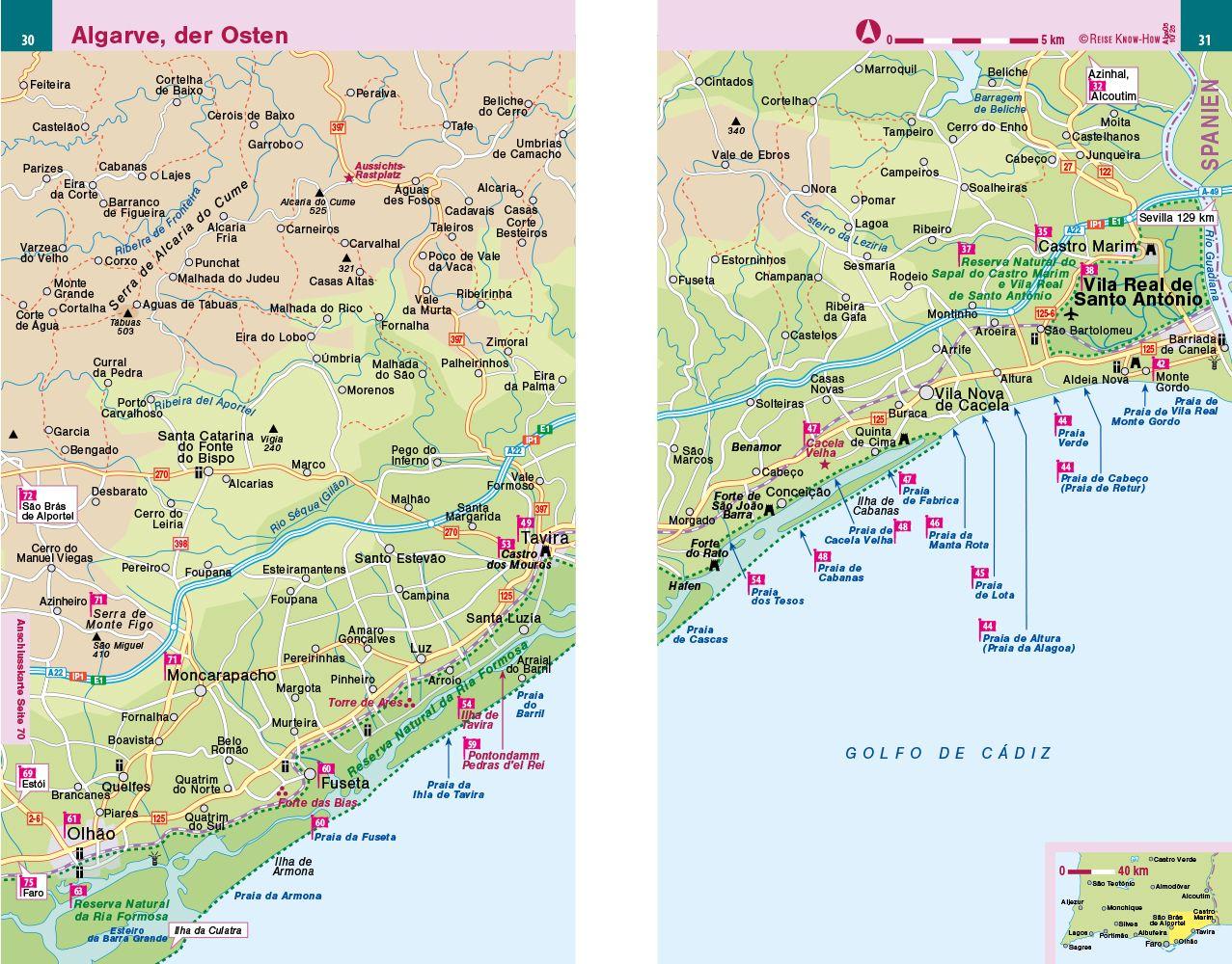 Beispielinhalt (Bild) Reise Know-How Reiseführer Algarve und Lissabon