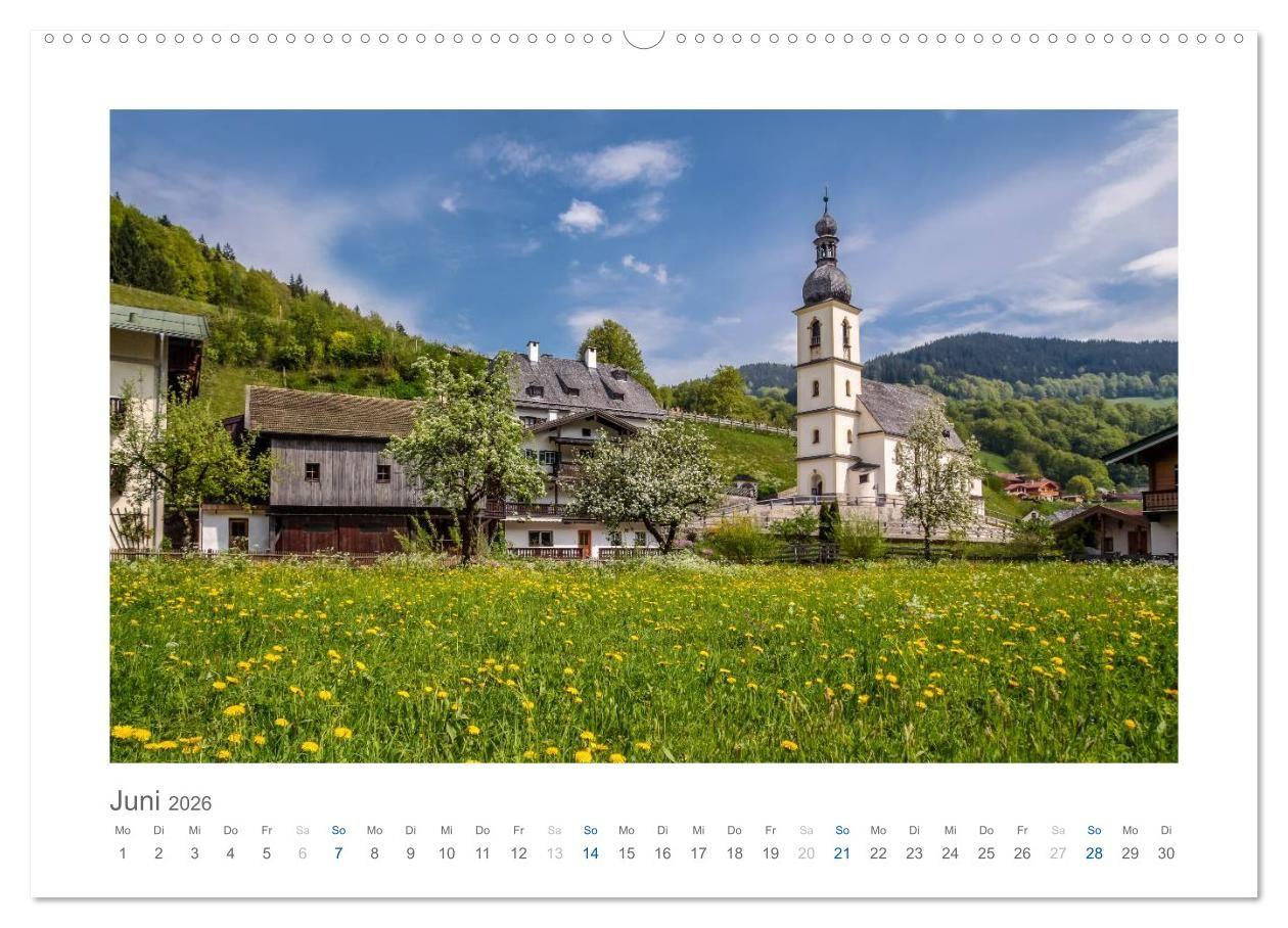 Beispielinhalt (Bild) Berchtesgadener Alpen - Land von Watzmann und Königssee (Wandkalender 2026 DIN A2 quer), CALVENDO Monatskalender