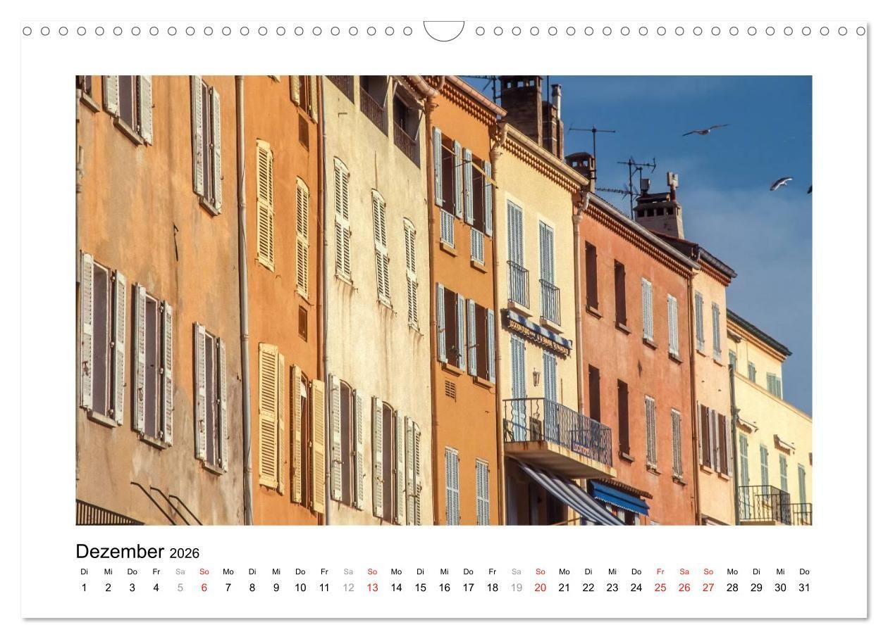 Beispielinhalt (Bild) Cote d'Azur - Im Licht der blauen Küste (Wandkalender 2026 DIN A3 quer), CALVENDO Monatskalender