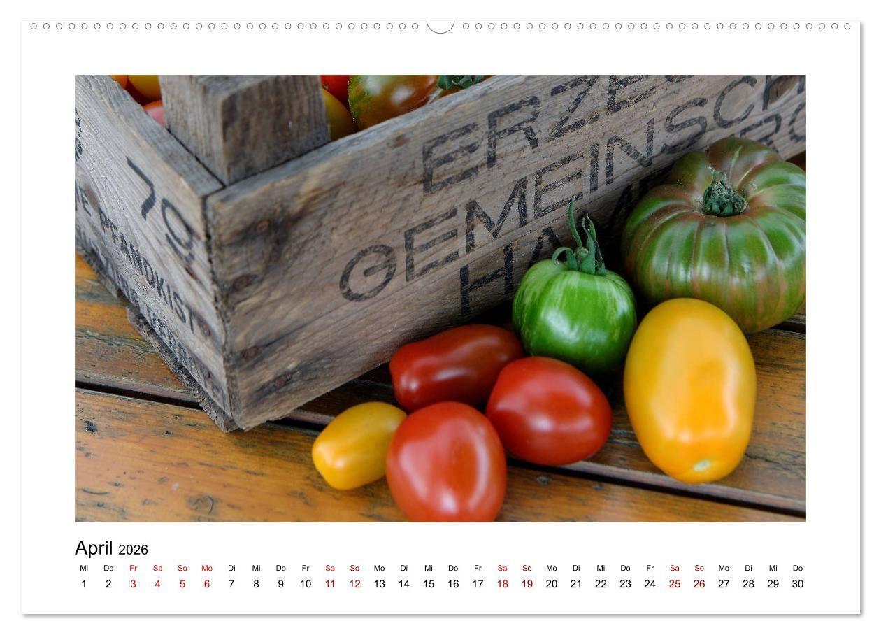 Beispielinhalt (Bild) Garten-Idylle 2026 (Wandkalender 2026 DIN A2 quer), CALVENDO Monatskalender