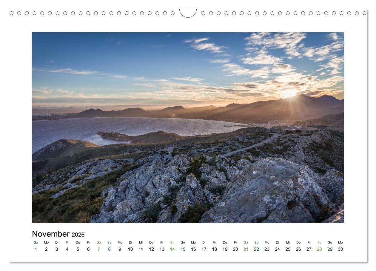 Beispielinhalt (Bild) Sehnsucht nach Mallorca (Wandkalender 2026 DIN A3 quer), CALVENDO Monatskalender