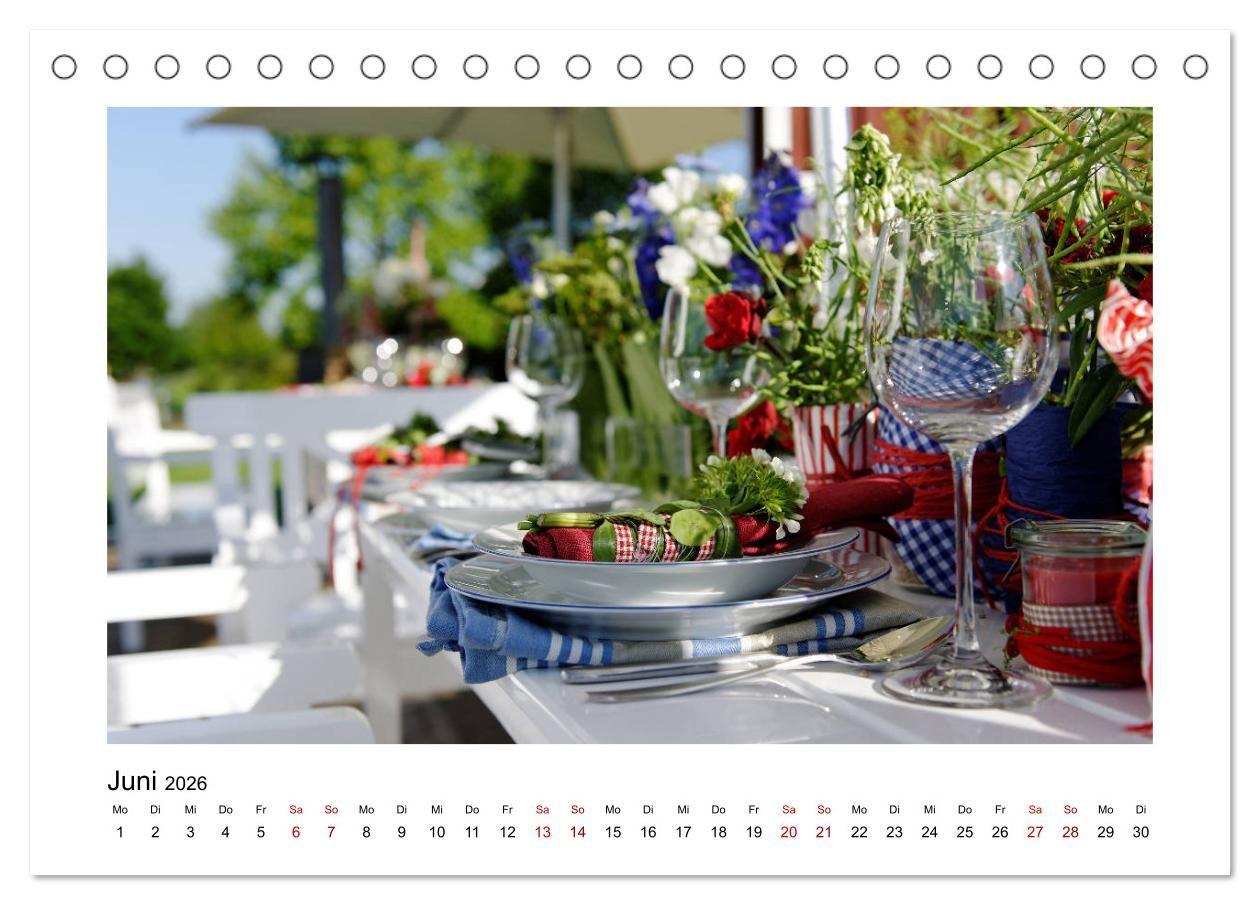 Beispielinhalt (Bild) Garten-Idylle 2026 (Tischkalender 2026 DIN A5 quer), CALVENDO Monatskalender