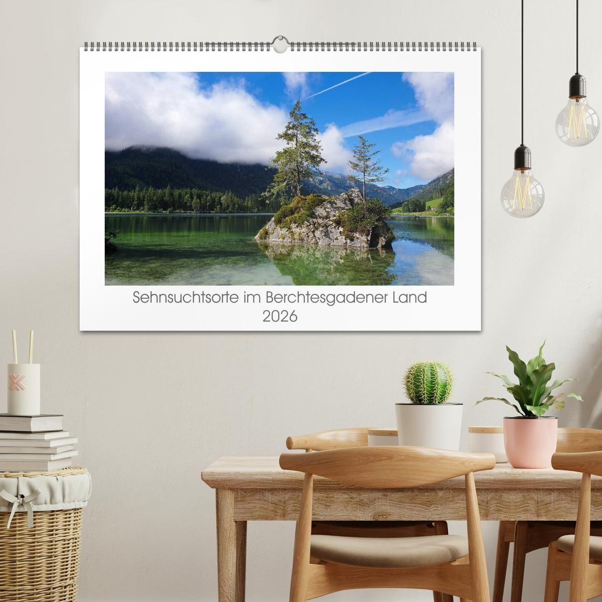 Beispielinhalt (Bild) Sehnsuchtsorte im Berchtesgadener Land (Wandkalender 2026 DIN A2 quer), CALVENDO Monatskalender