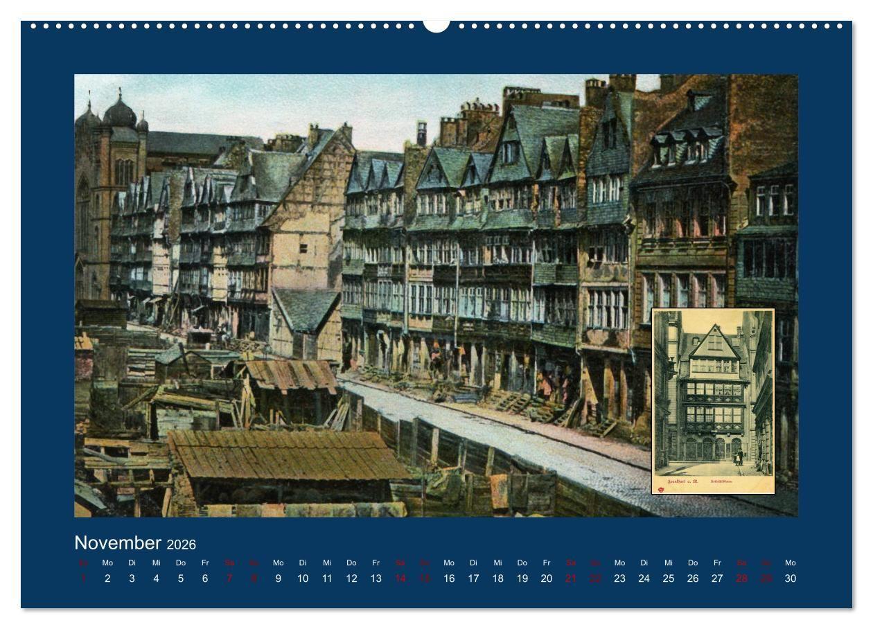Beispielinhalt (Bild) Historisches Frankfurt am Main von 1888 bis 1918 (Wandkalender 2026 DIN A2 quer), CALVENDO Monatskalender