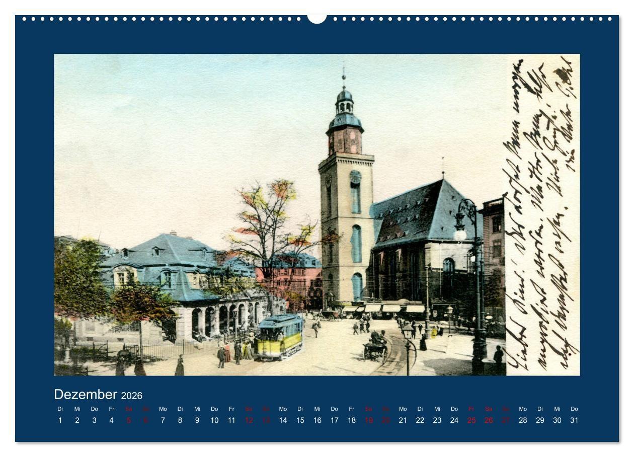 Beispielinhalt (Bild) Historisches Frankfurt am Main von 1888 bis 1918 (Wandkalender 2026 DIN A2 quer), CALVENDO Monatskalender