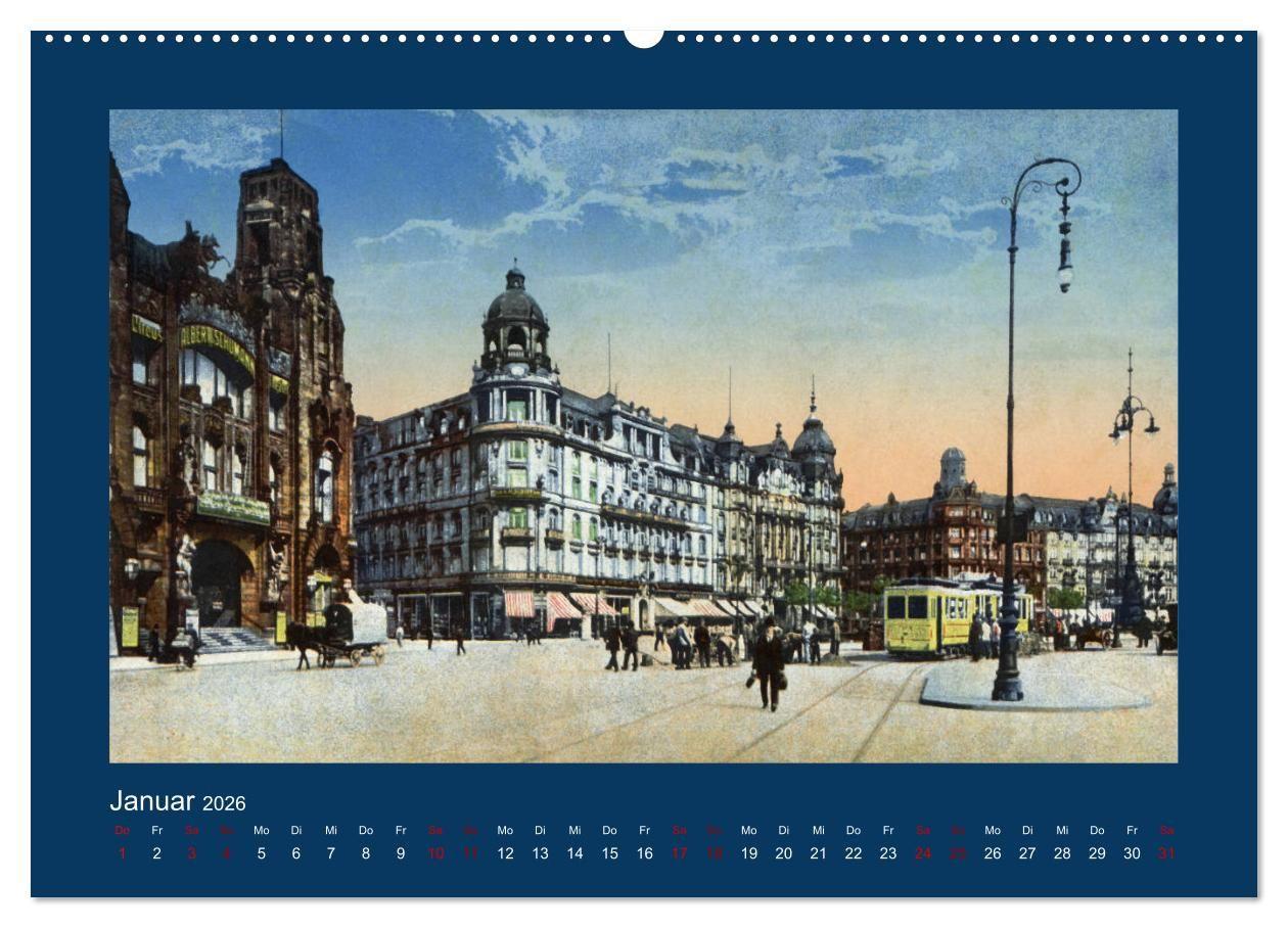 Beispielinhalt (Bild) Historisches Frankfurt am Main von 1888 bis 1918 (Wandkalender 2026 DIN A2 quer), CALVENDO Monatskalender