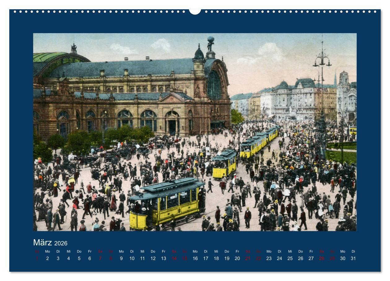Beispielinhalt (Bild) Historisches Frankfurt am Main von 1888 bis 1918 (Wandkalender 2026 DIN A2 quer), CALVENDO Monatskalender