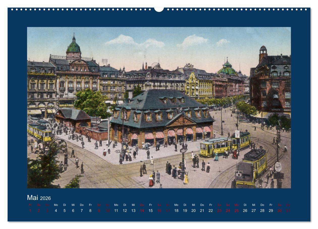 Beispielinhalt (Bild) Historisches Frankfurt am Main von 1888 bis 1918 (Wandkalender 2026 DIN A2 quer), CALVENDO Monatskalender