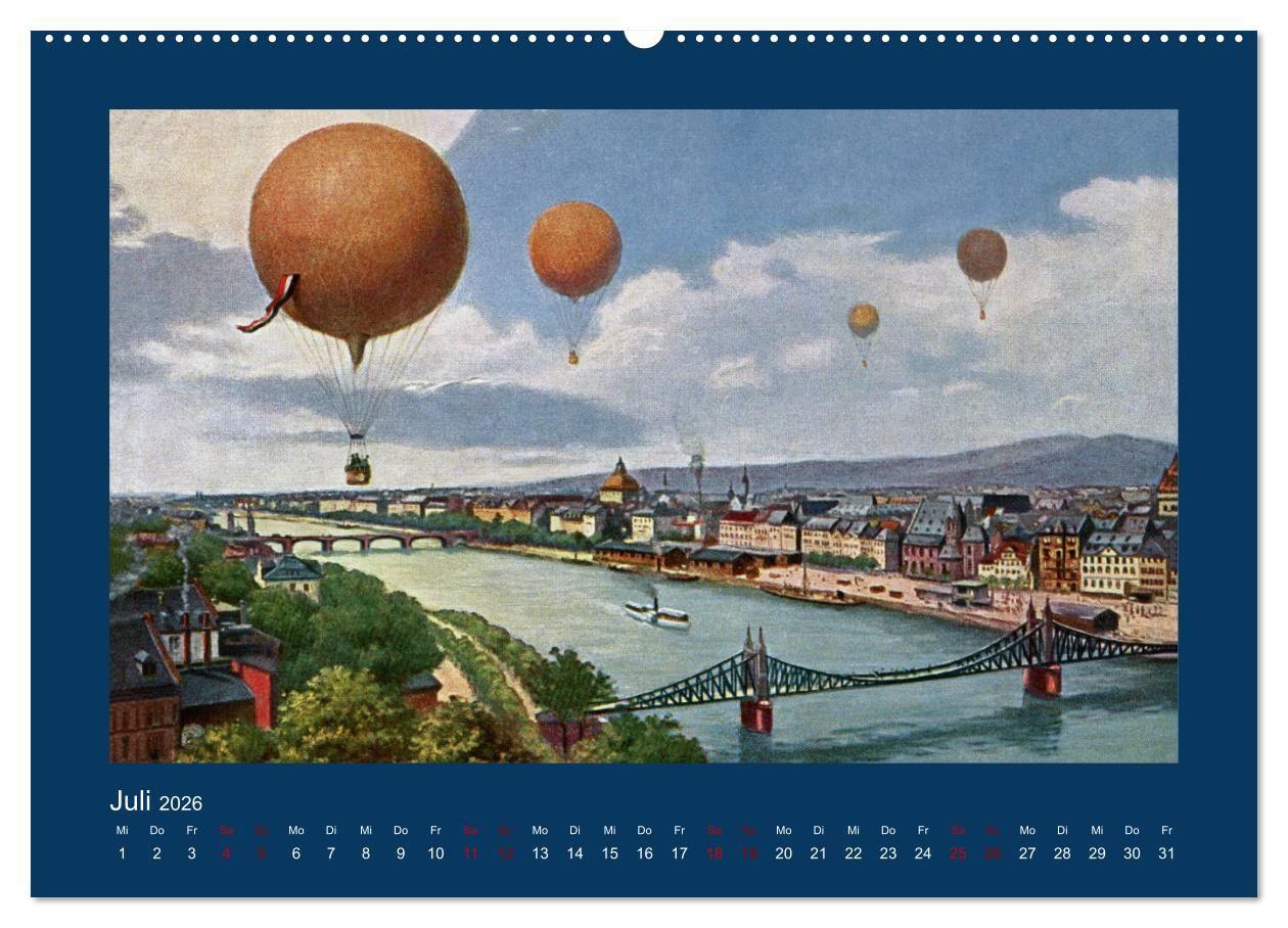 Beispielinhalt (Bild) Historisches Frankfurt am Main von 1888 bis 1918 (Wandkalender 2026 DIN A2 quer), CALVENDO Monatskalender