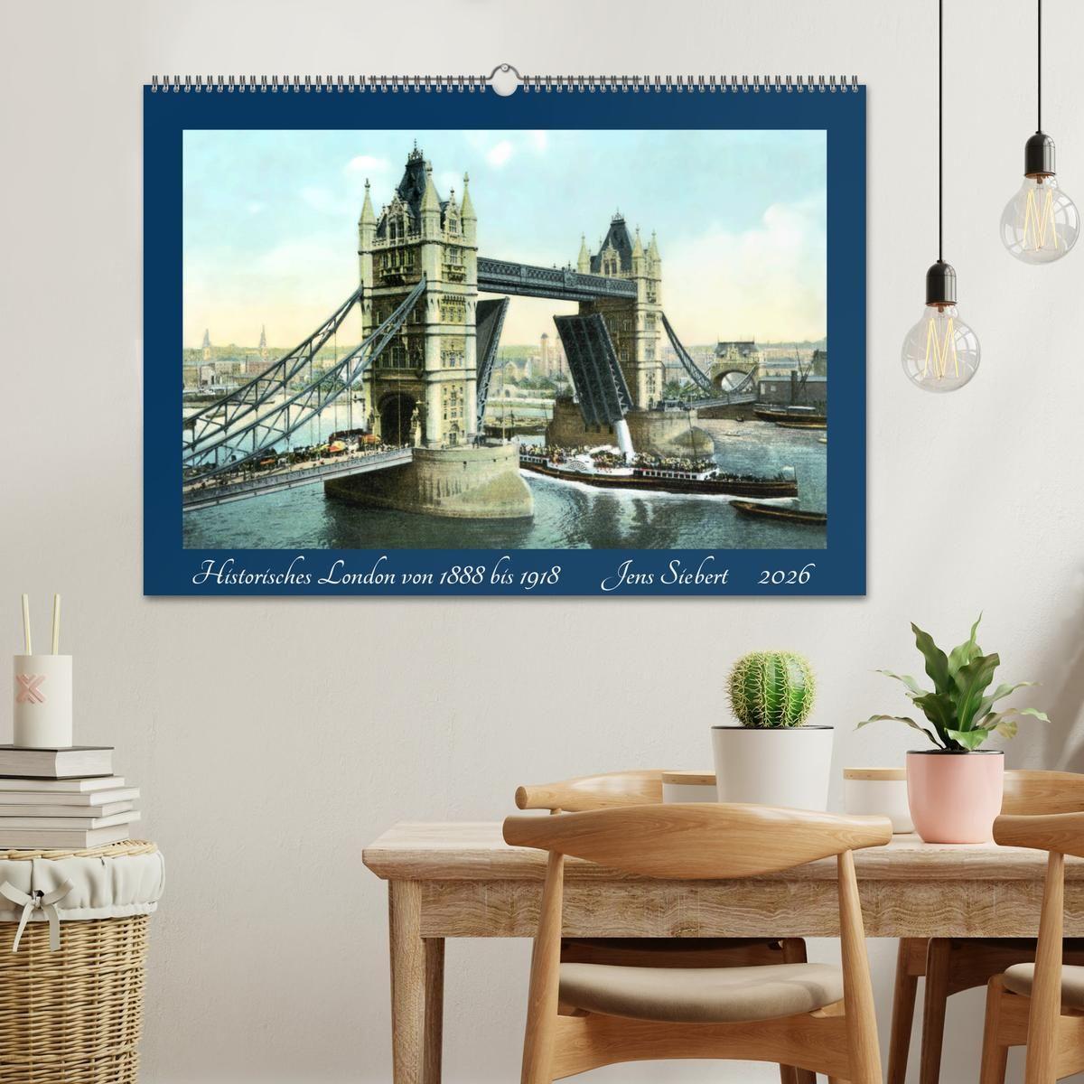 Beispielinhalt (Bild) Historisches London von 1888 bis 1918 (Wandkalender 2026 DIN A2 quer), CALVENDO Monatskalender