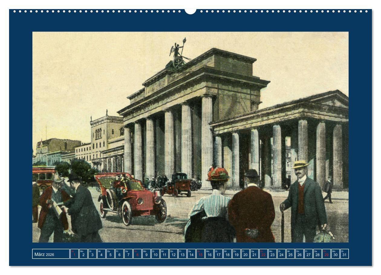 Beispielinhalt (Bild) Historisches Berlin von 1888 bis 1918 (Wandkalender 2026 DIN A2 quer), CALVENDO Monatskalender