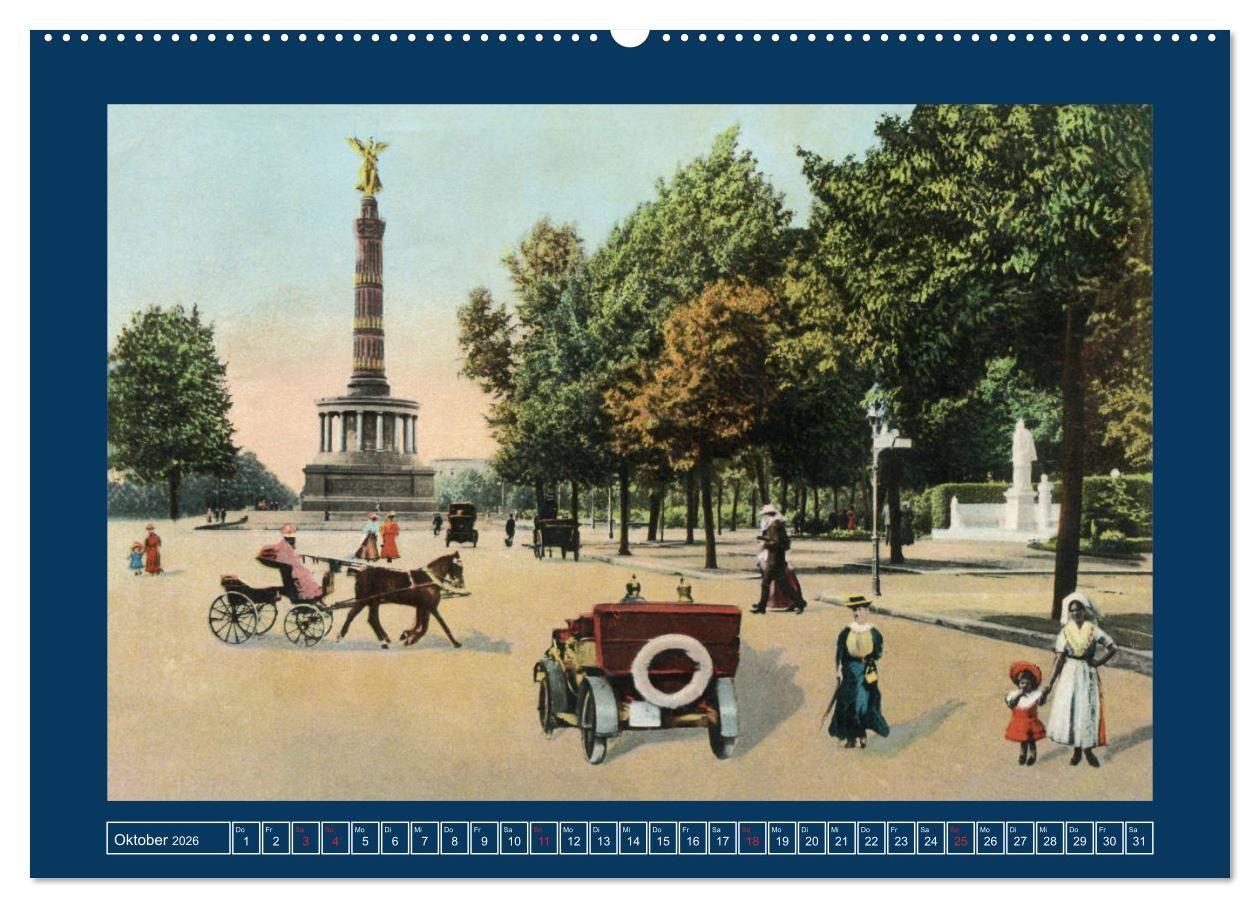 Beispielinhalt (Bild) Historisches Berlin von 1888 bis 1918 (Wandkalender 2026 DIN A2 quer), CALVENDO Monatskalender