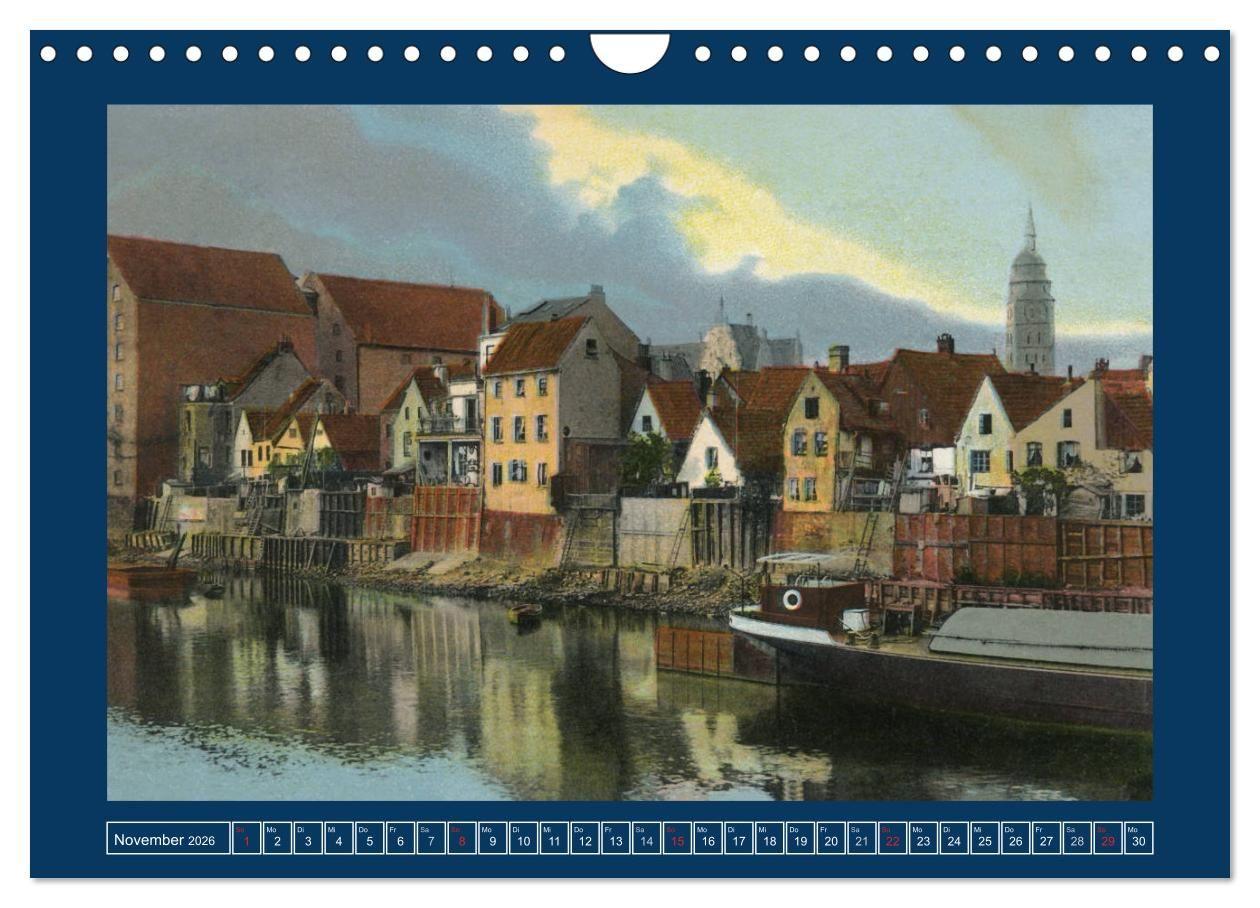 Beispielinhalt (Bild) Historisches Bremen an der Weser von 1888 bis 1918 (Wandkalender 2026 DIN A4 quer), CALVENDO Monatskalender
