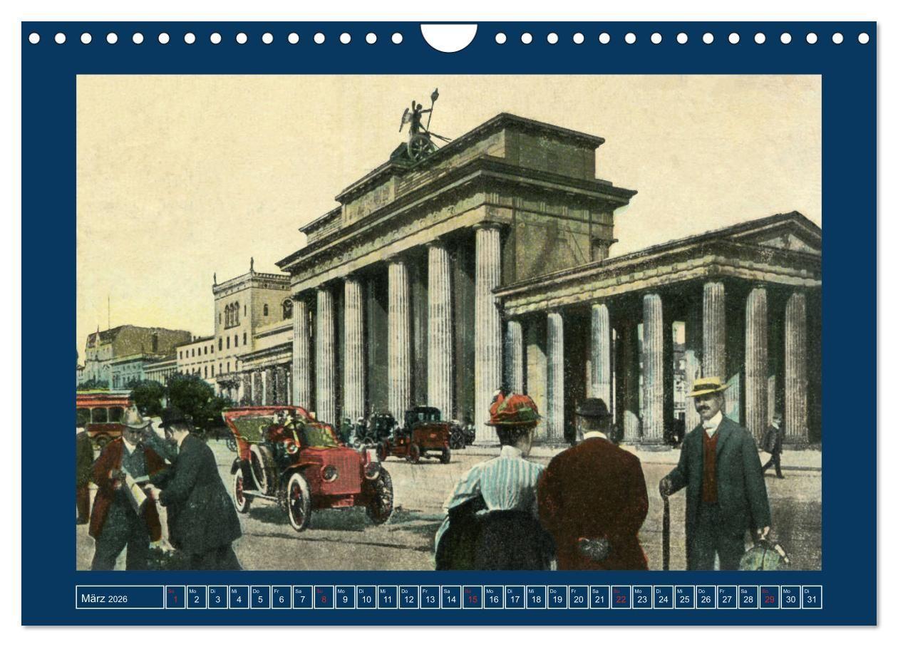 Beispielinhalt (Bild) Historisches Berlin von 1888 bis 1918 (Wandkalender 2026 DIN A4 quer), CALVENDO Monatskalender