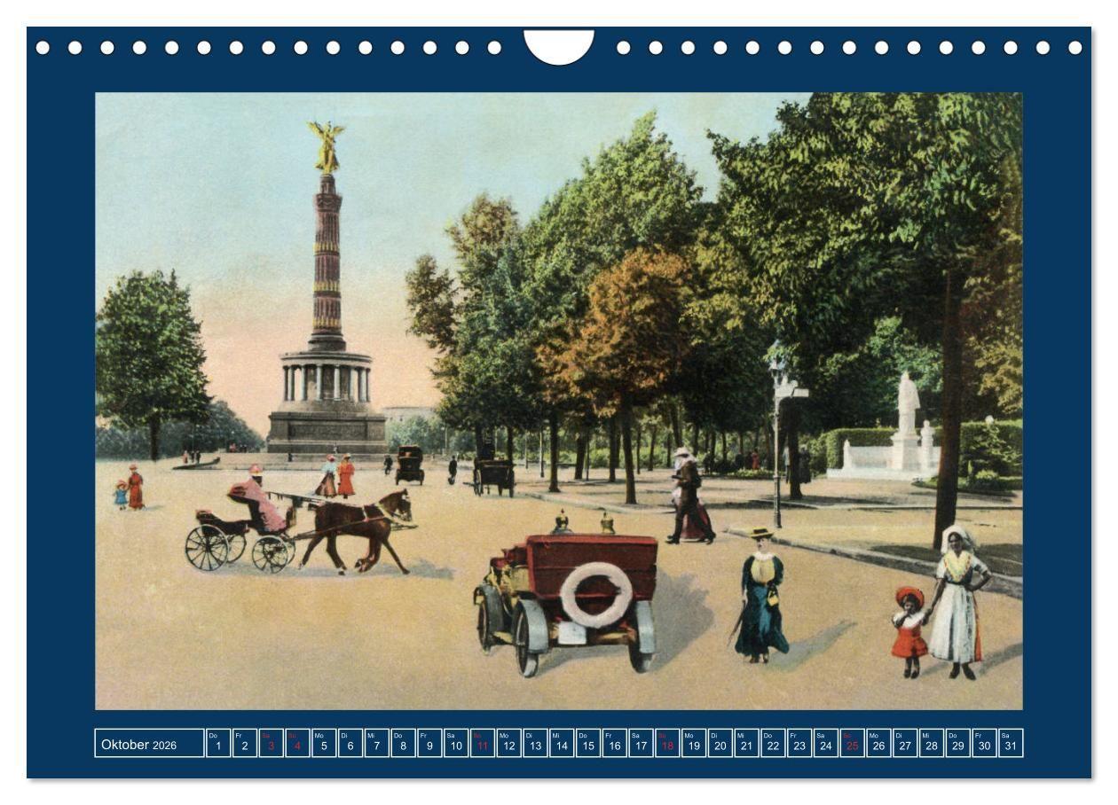 Beispielinhalt (Bild) Historisches Berlin von 1888 bis 1918 (Wandkalender 2026 DIN A4 quer), CALVENDO Monatskalender