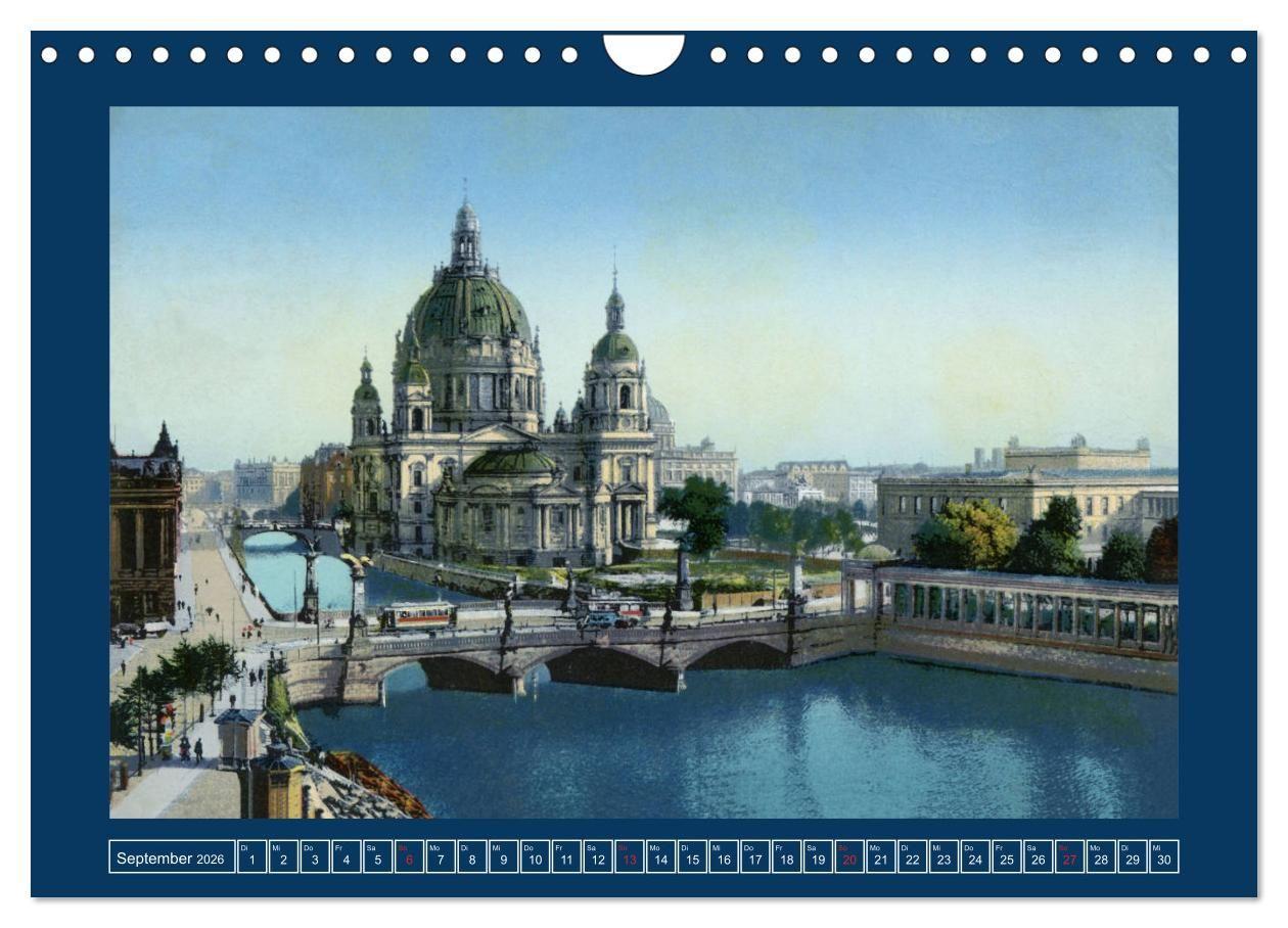 Beispielinhalt (Bild) Historisches Berlin von 1888 bis 1918 (Wandkalender 2026 DIN A4 quer), CALVENDO Monatskalender