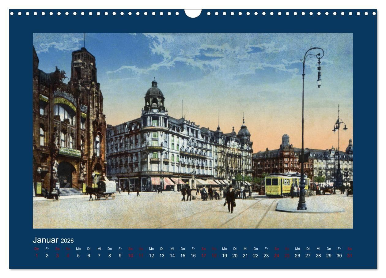 Beispielinhalt (Bild) Historisches Frankfurt am Main von 1888 bis 1918 (Wandkalender 2026 DIN A3 quer), CALVENDO Monatskalender