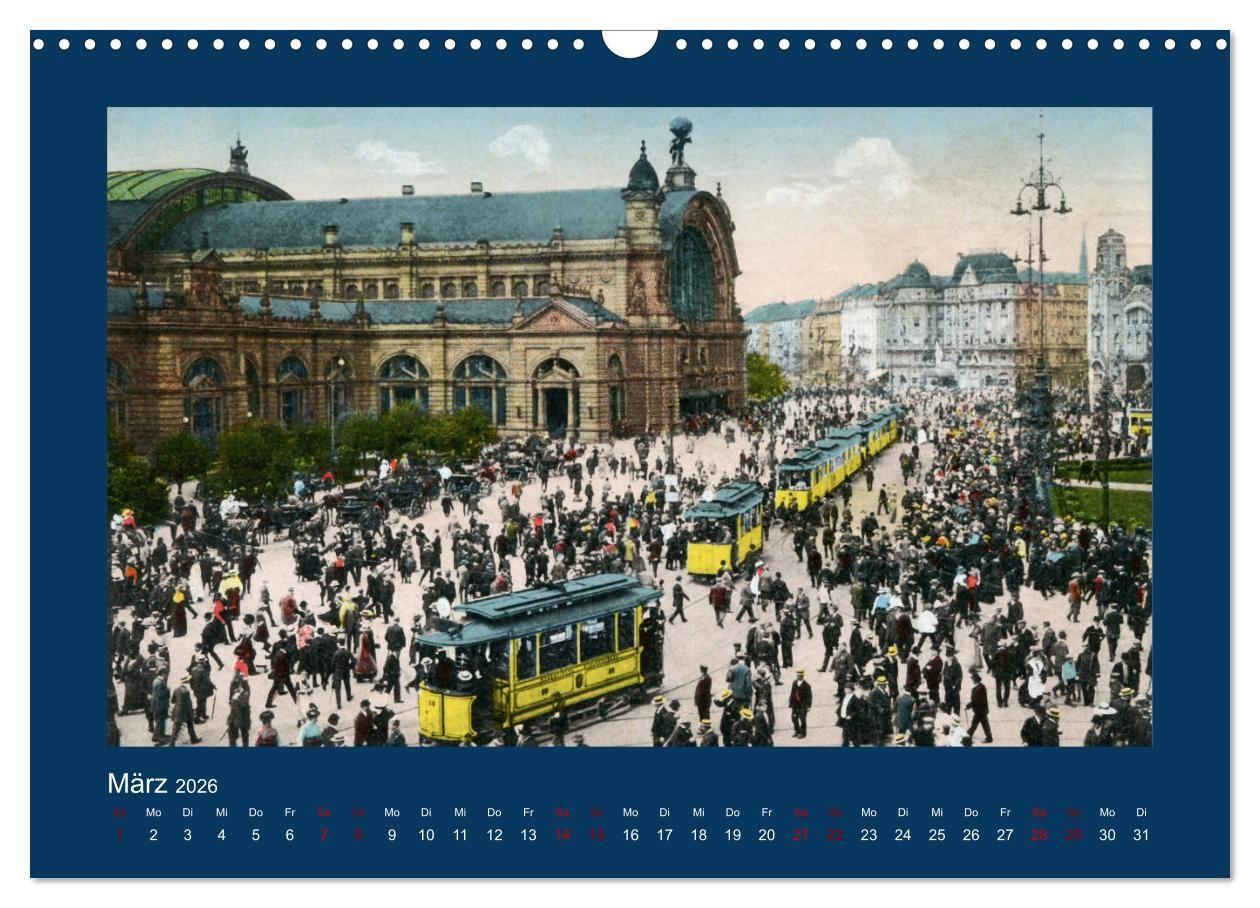 Beispielinhalt (Bild) Historisches Frankfurt am Main von 1888 bis 1918 (Wandkalender 2026 DIN A3 quer), CALVENDO Monatskalender