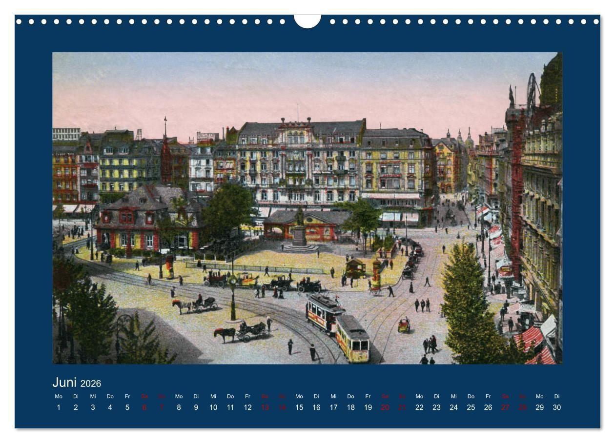 Beispielinhalt (Bild) Historisches Frankfurt am Main von 1888 bis 1918 (Wandkalender 2026 DIN A3 quer), CALVENDO Monatskalender