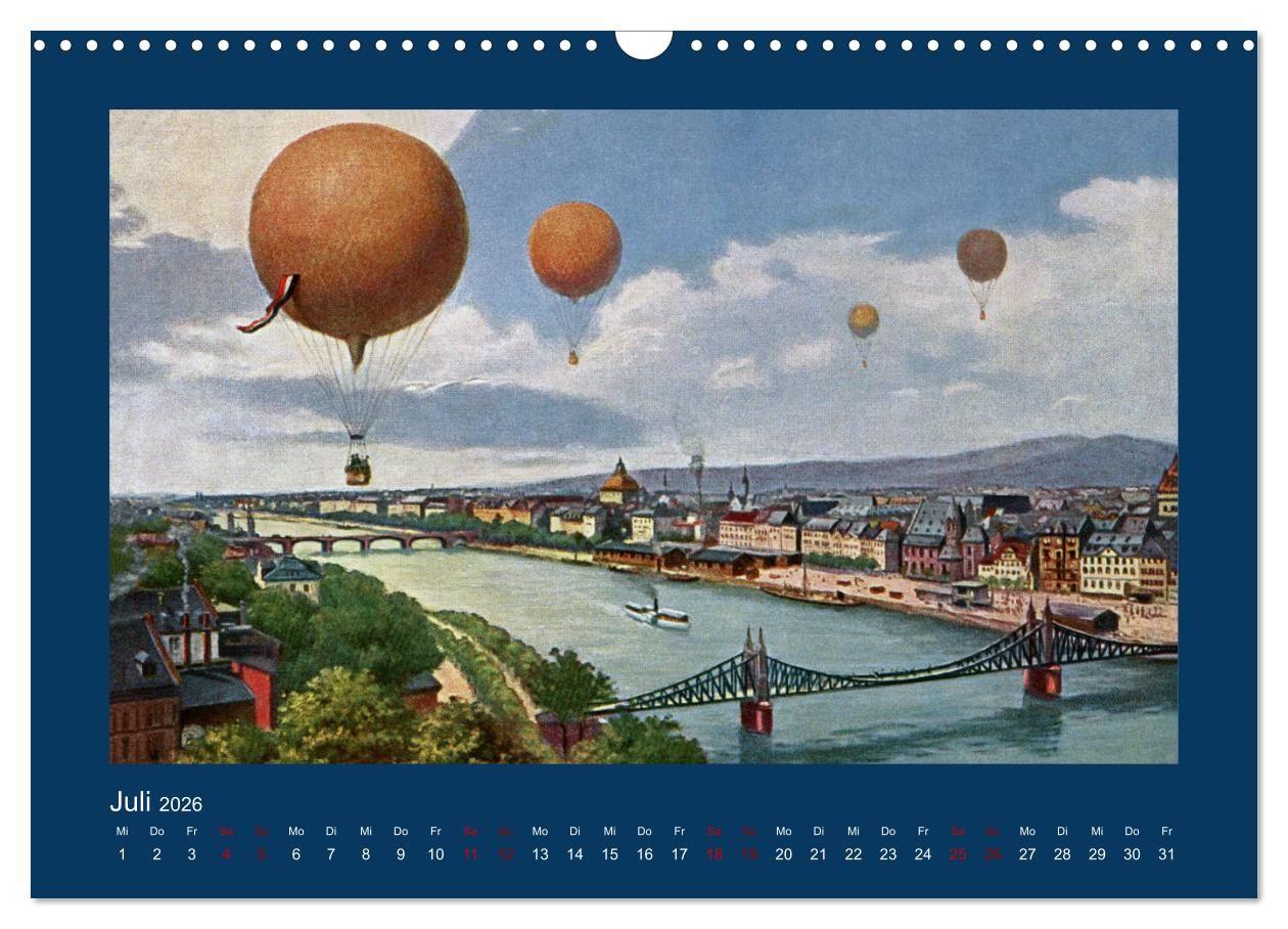Beispielinhalt (Bild) Historisches Frankfurt am Main von 1888 bis 1918 (Wandkalender 2026 DIN A3 quer), CALVENDO Monatskalender