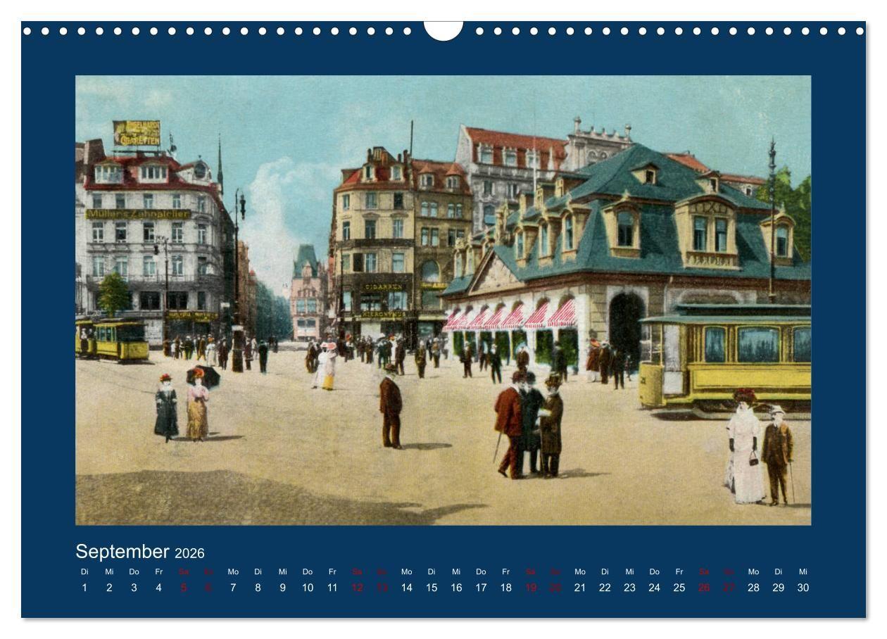 Beispielinhalt (Bild) Historisches Frankfurt am Main von 1888 bis 1918 (Wandkalender 2026 DIN A3 quer), CALVENDO Monatskalender