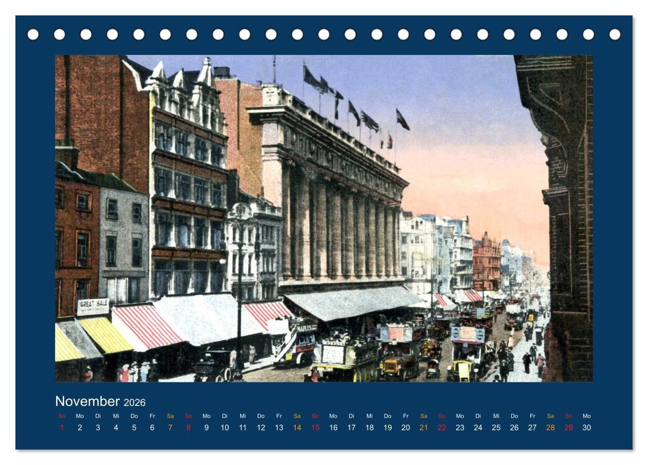 Beispielinhalt (Bild) Historisches London von 1888 bis 1918 (Tischkalender 2026 DIN A5 quer), CALVENDO Monatskalender