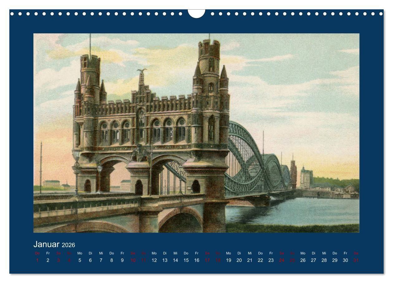 Beispielinhalt (Bild) Lebendiges Hamburg von 1888 bis 1918 (Wandkalender 2026 DIN A3 quer), CALVENDO Monatskalender