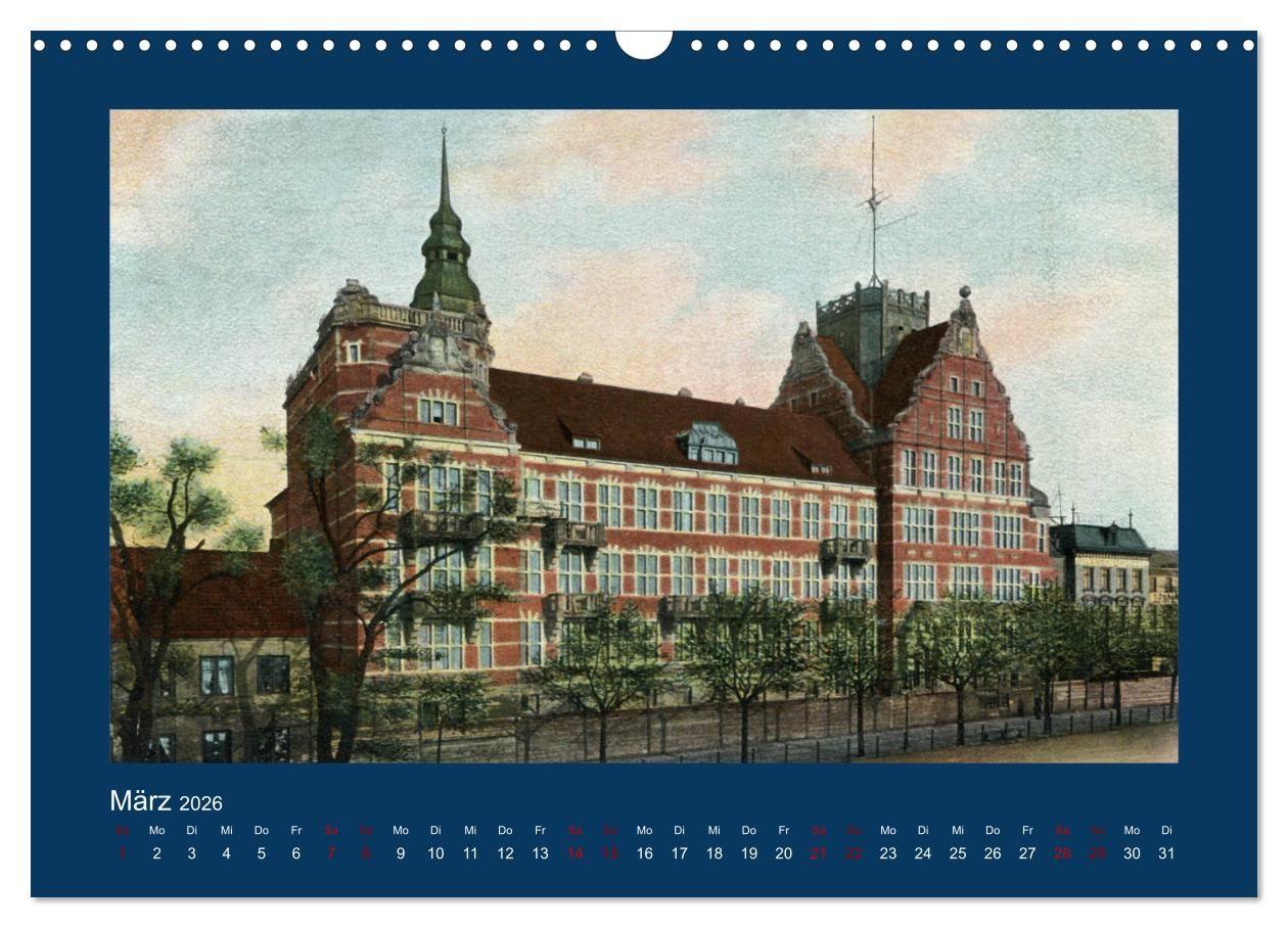 Beispielinhalt (Bild) Lebendiges Hamburg von 1888 bis 1918 (Wandkalender 2026 DIN A3 quer), CALVENDO Monatskalender