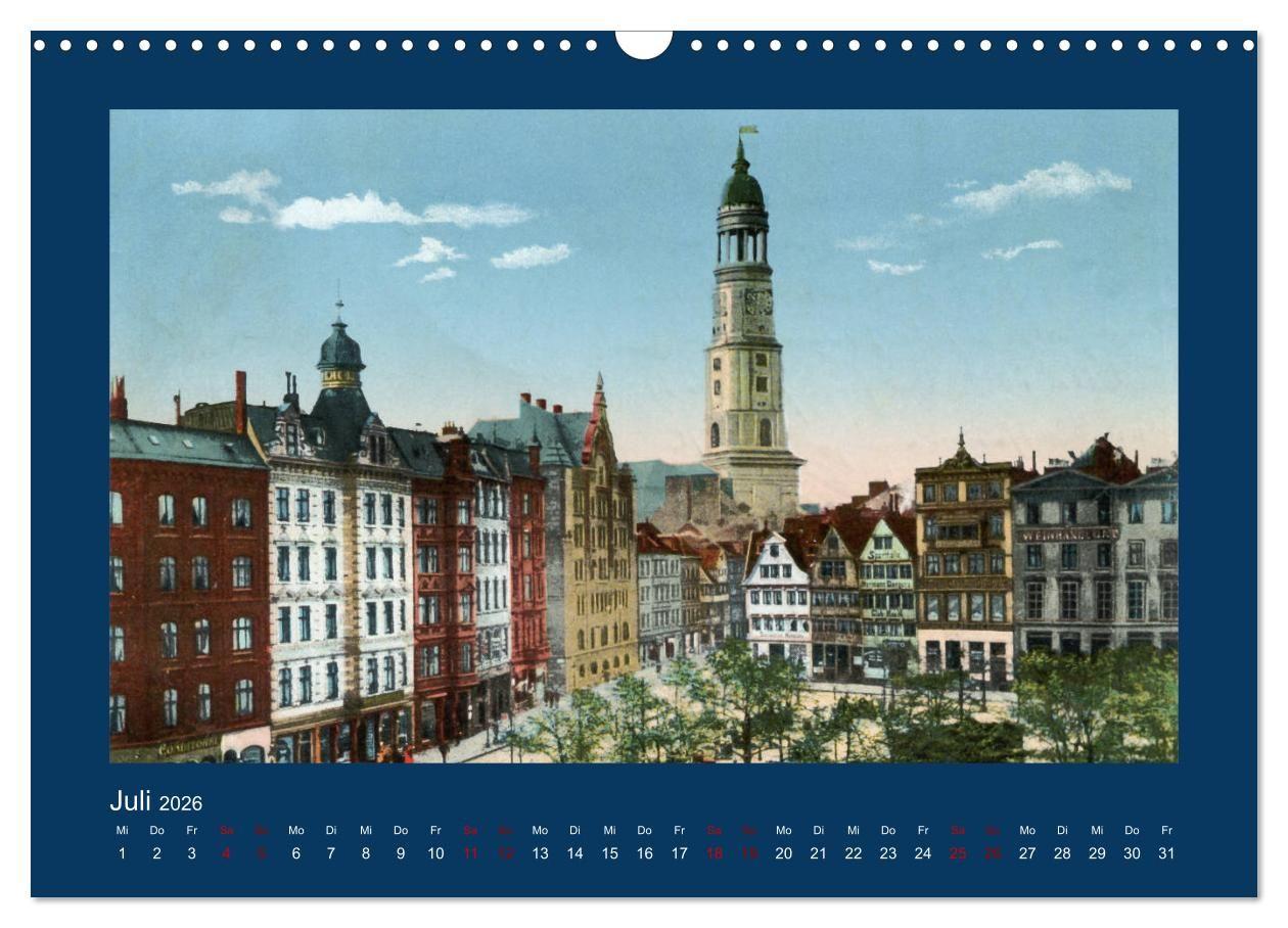 Beispielinhalt (Bild) Lebendiges Hamburg von 1888 bis 1918 (Wandkalender 2026 DIN A3 quer), CALVENDO Monatskalender