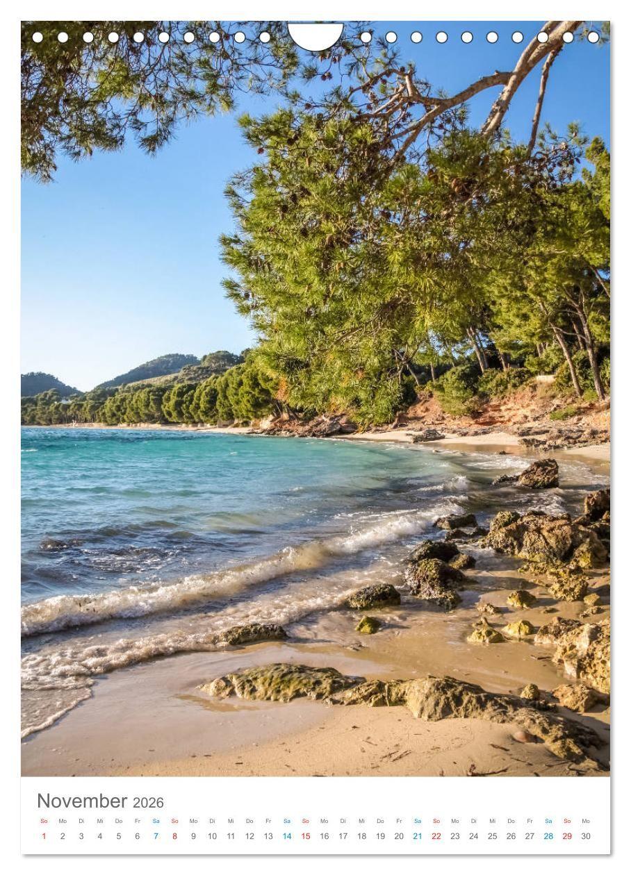 Beispielinhalt (Bild) Lass uns träumen vom Süden (Wandkalender 2026 DIN A4 hoch), CALVENDO Monatskalender