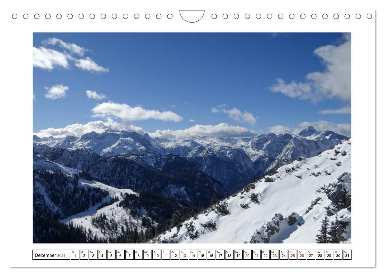 Beispielinhalt (Bild) Sehnsuchtsorte im Berchtesgadener Land (Wandkalender 2026 DIN A4 quer), CALVENDO Monatskalender