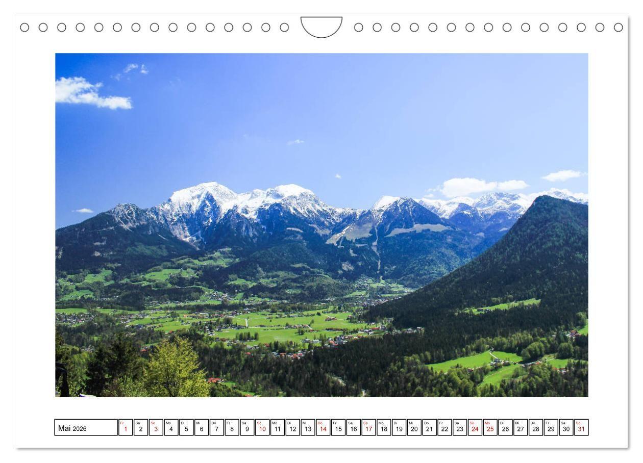 Beispielinhalt (Bild) Sehnsuchtsorte im Berchtesgadener Land (Wandkalender 2026 DIN A4 quer), CALVENDO Monatskalender