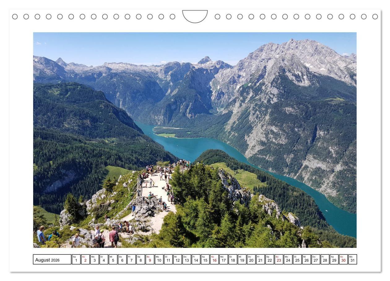 Beispielinhalt (Bild) Sehnsuchtsorte im Berchtesgadener Land (Wandkalender 2026 DIN A4 quer), CALVENDO Monatskalender