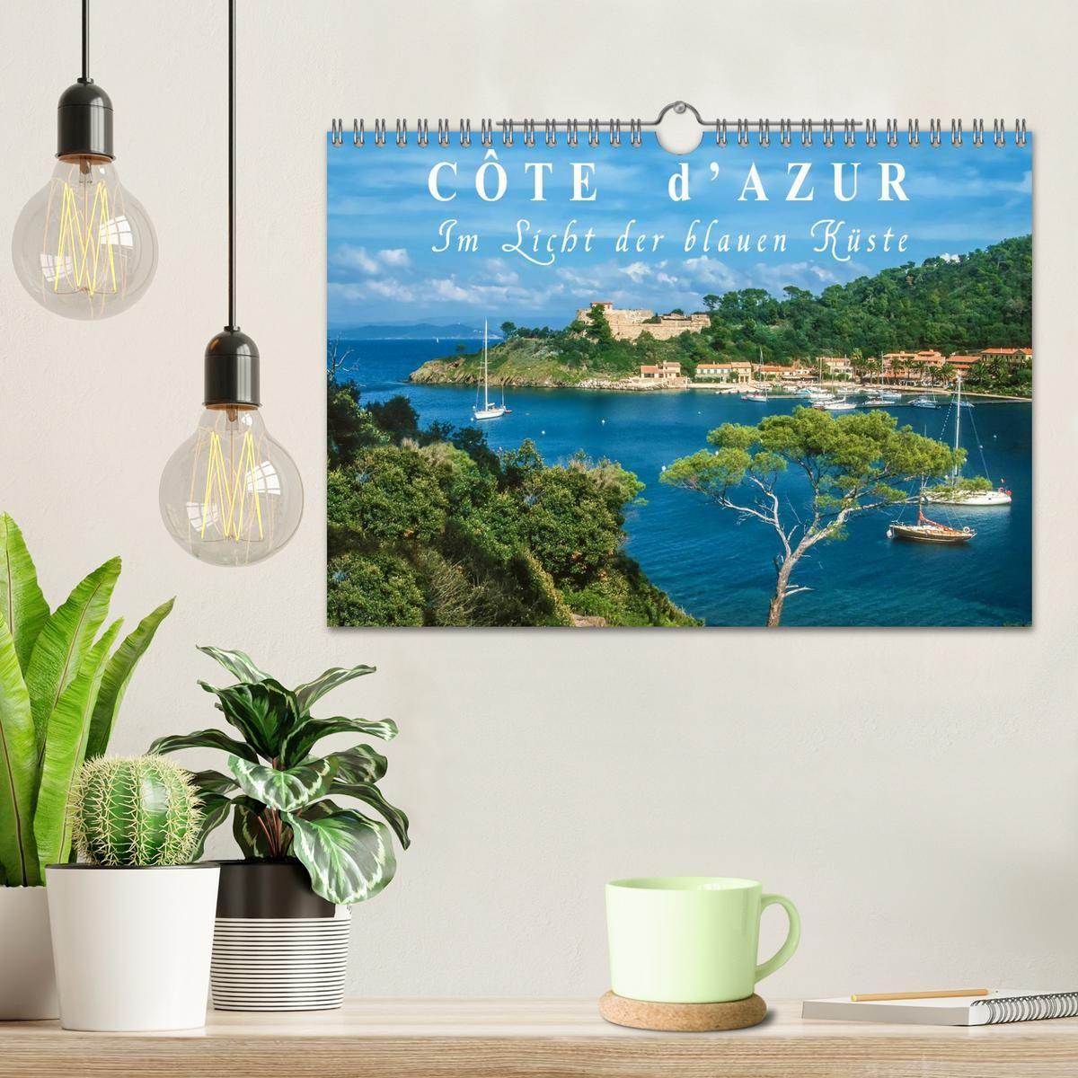 Beispielinhalt (Bild) Cote d'Azur - Im Licht der blauen Küste (Wandkalender 2026 DIN A4 quer), CALVENDO Monatskalender