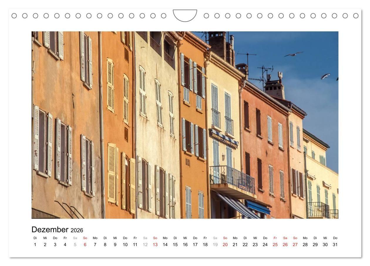 Beispielinhalt (Bild) Cote d'Azur - Im Licht der blauen Küste (Wandkalender 2026 DIN A4 quer), CALVENDO Monatskalender