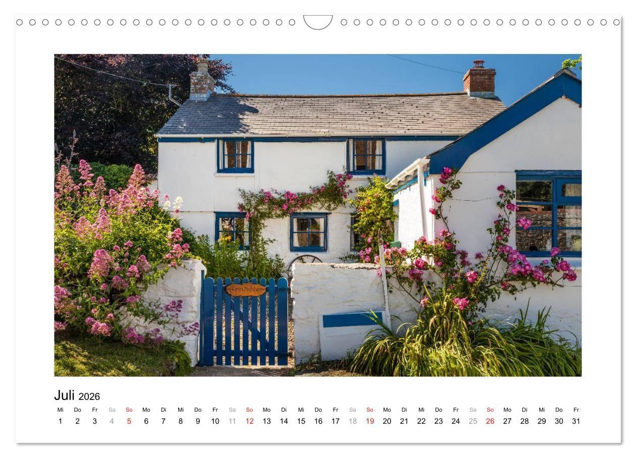 Beispielinhalt (Bild) Cornwall - Land zwischen den Meeren (Wandkalender 2026 DIN A3 quer), CALVENDO Monatskalender