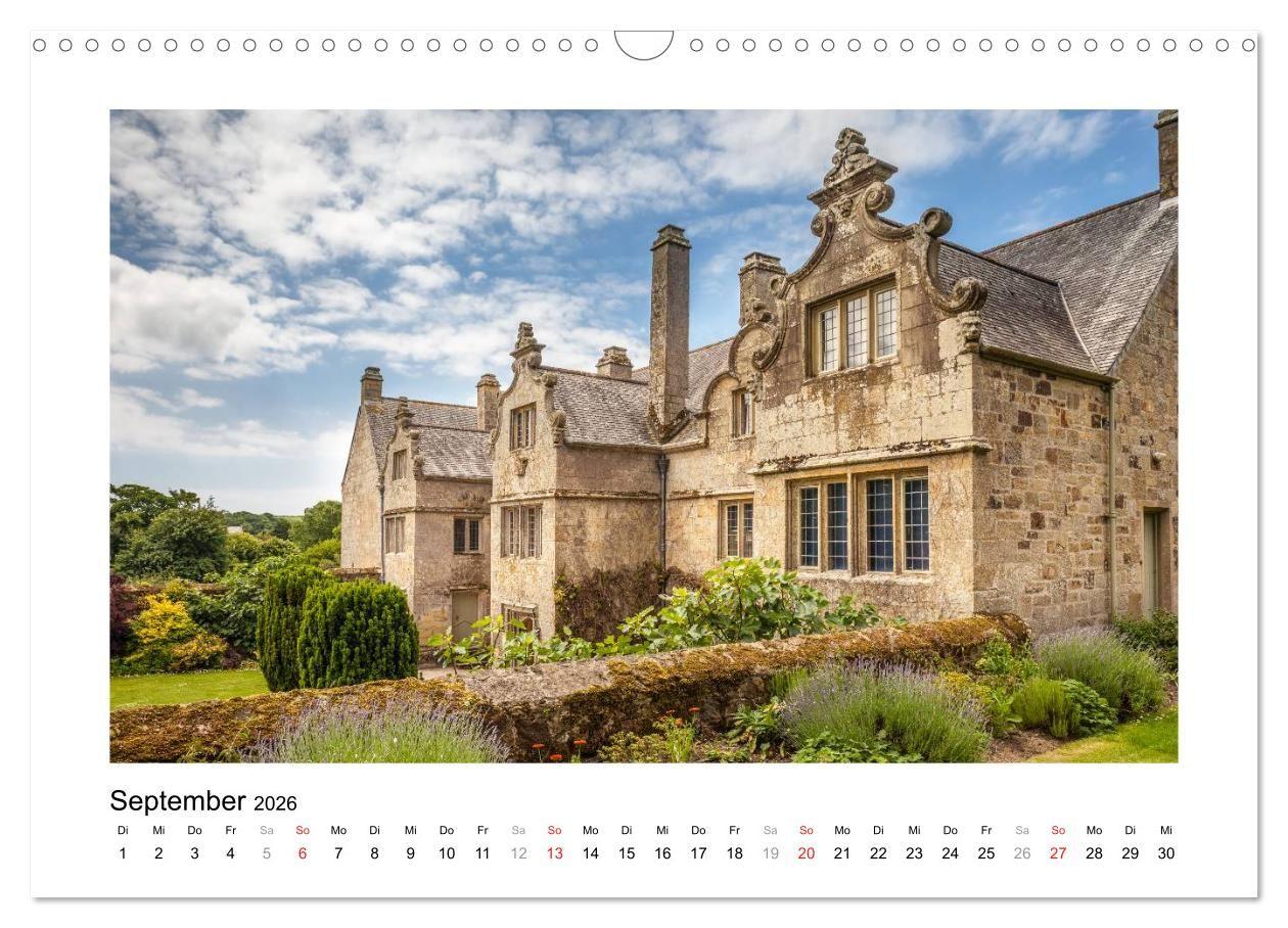 Beispielinhalt (Bild) Cornwall - Land zwischen den Meeren (Wandkalender 2026 DIN A3 quer), CALVENDO Monatskalender