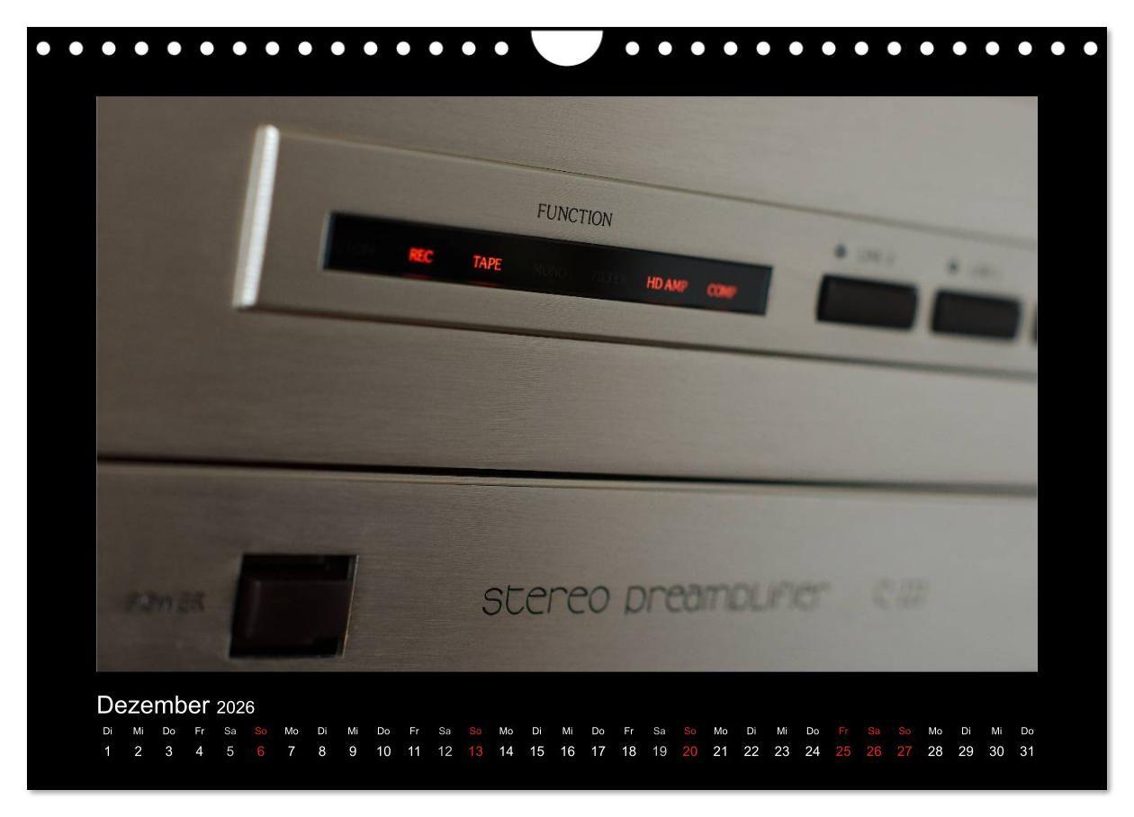Beispielinhalt (Bild) Hifi Visionen (Wandkalender 2026 DIN A4 quer), CALVENDO Monatskalender