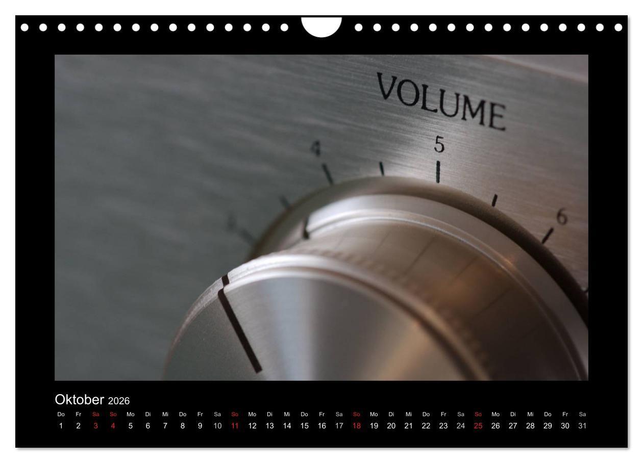Beispielinhalt (Bild) Hifi Visionen (Wandkalender 2026 DIN A4 quer), CALVENDO Monatskalender